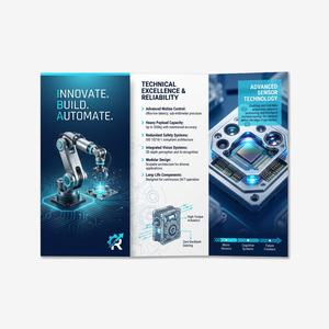 Full color brochures printing with your own design