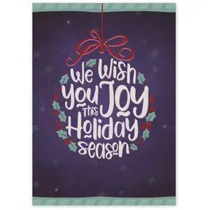 We Wish you Joy for the Holidays - Business Greeting Cards