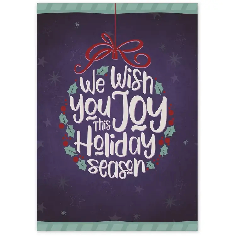 We Wish you Joy for the Holidays - Business Greeting Cards