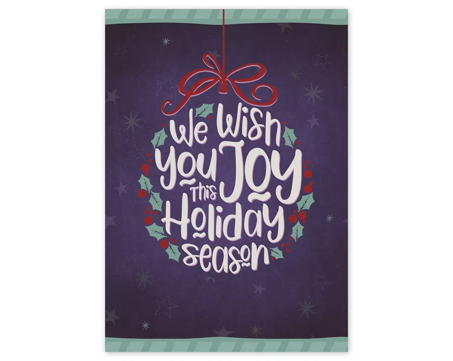 We Wish you Joy for the Holidays - Business Greeting Cards