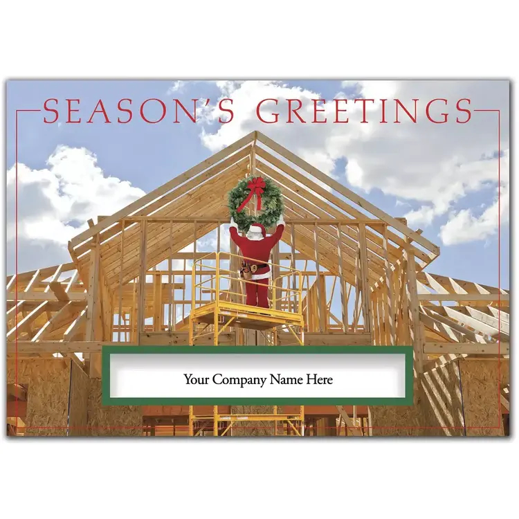 Contractor & Builder Holiday Cards - Home Building