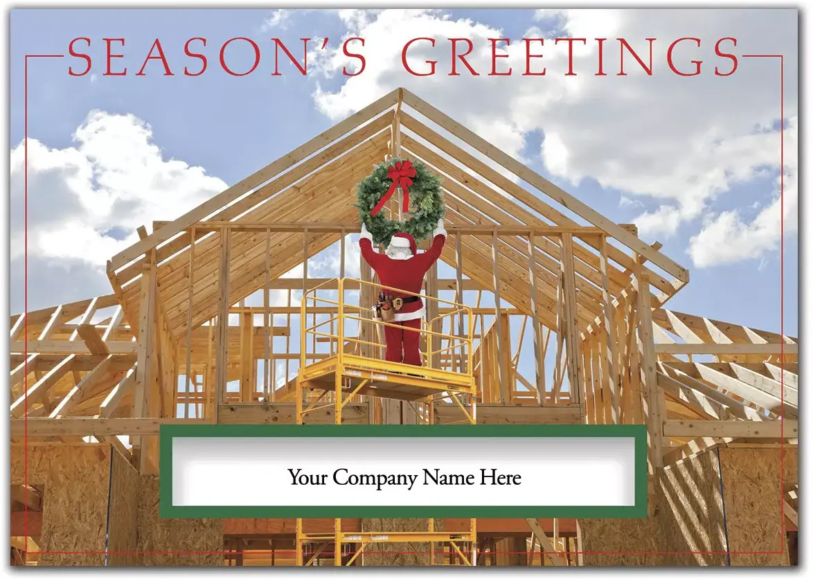 Contractor & Builder Holiday Cards - Home Building