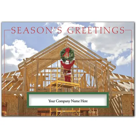 Contractor & Builder Holiday Cards - Home Building