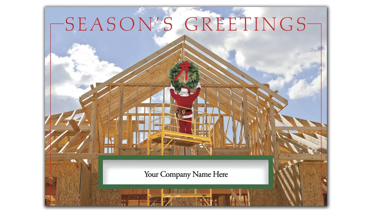 Contractor & Builder Holiday Cards - Home Building