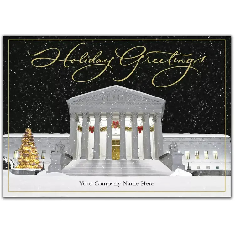 Attorney Holiday Cards - Jolly Justice Emblem