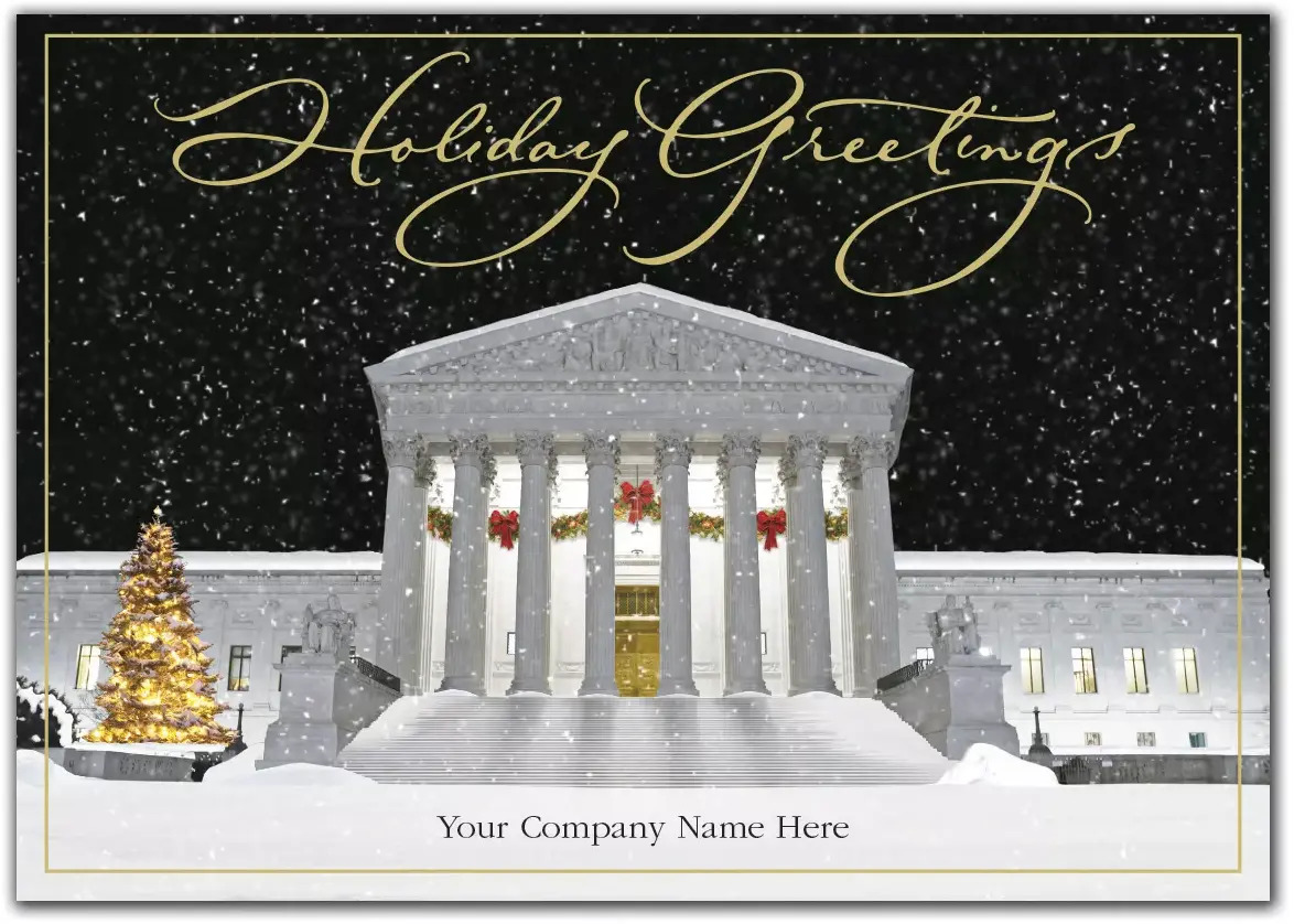 Attorney Holiday Cards - Jolly Justice Emblem
