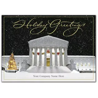 Attorney Holiday Cards - Jolly Justice Emblem