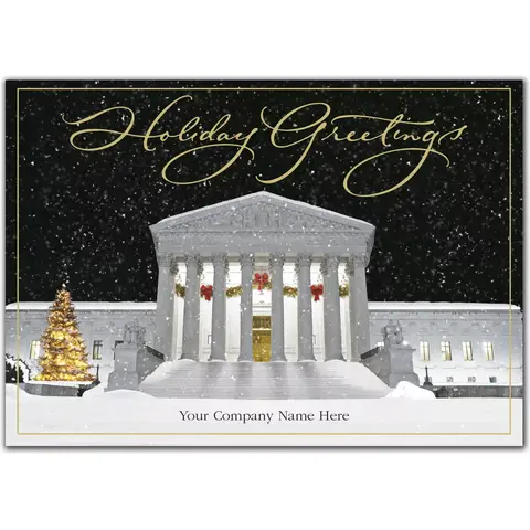 Attorney Holiday Cards - Jolly Justice Emblem