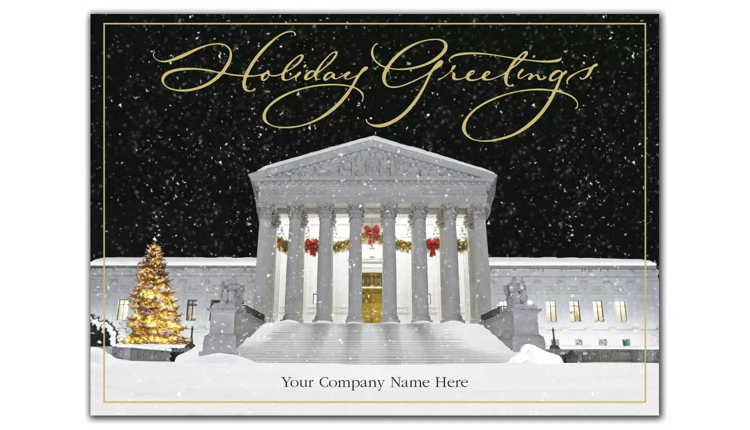 Attorney Holiday Cards - Jolly Justice Emblem