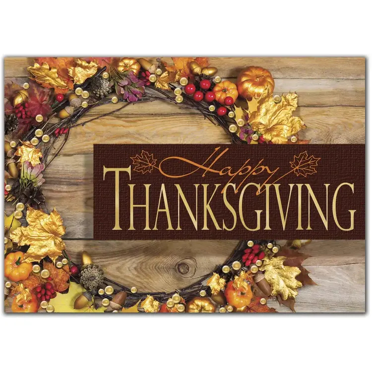 Custom Thanksgiving Card | Rustic Wishes