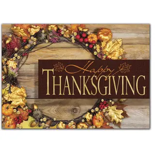 Custom Thanksgiving Card | Rustic Wishes