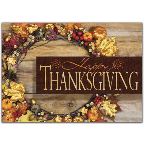 Custom Thanksgiving Card | Rustic Wishes
