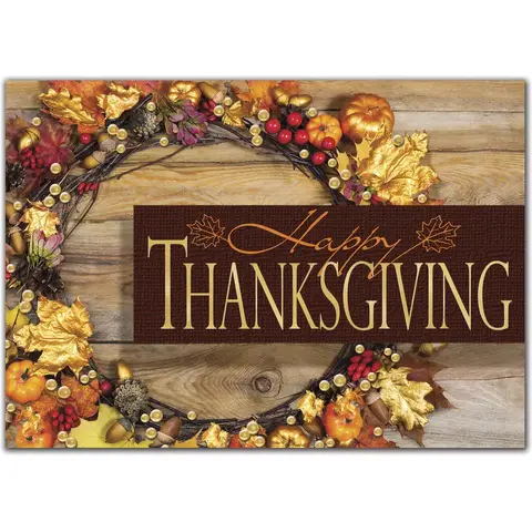 Custom Thanksgiving Card | Rustic Wishes
