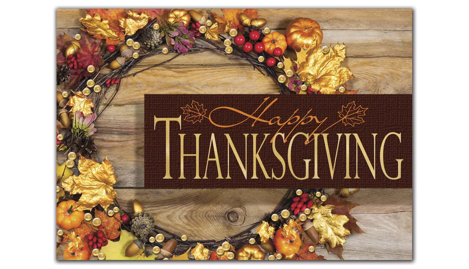 Custom Thanksgiving Card | Rustic Wishes