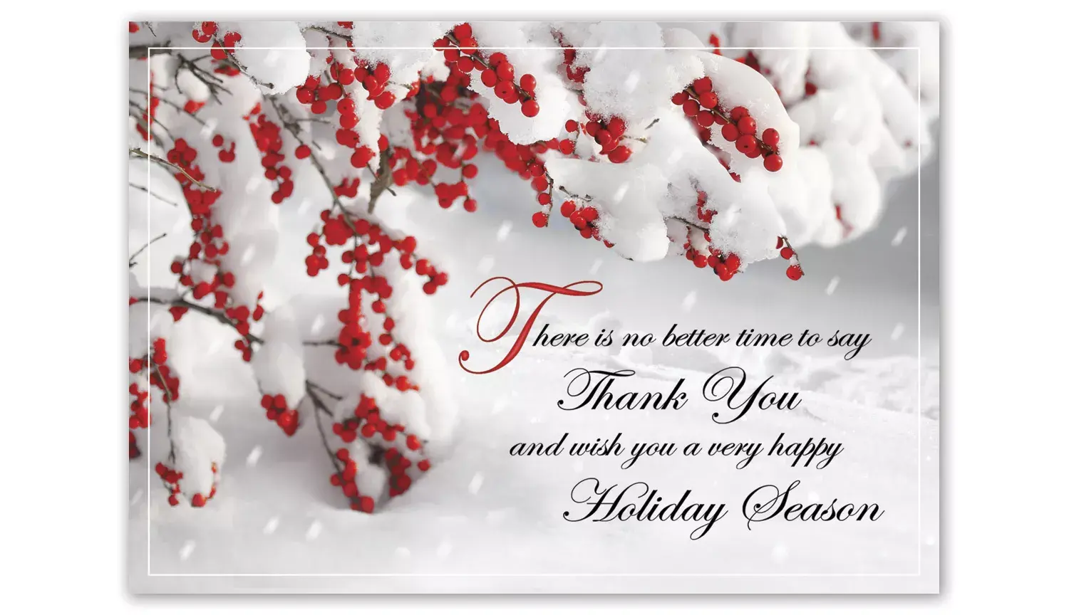 Custom Appreciation Holiday Cards for Businesses or Families