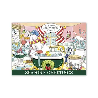 Custom Printed Holiday Cards for Plumbers