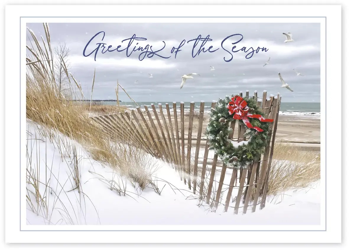 Custom Winter Holiday Cards - Seashore Greetings