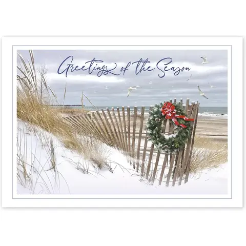 Custom Winter Holiday Cards - Seashore Greetings