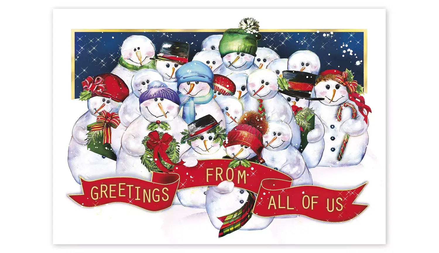 Frosty the Snowman and Crew Holiday Cards