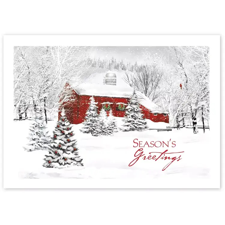 Custom Country Living Holiday Greeting Cards