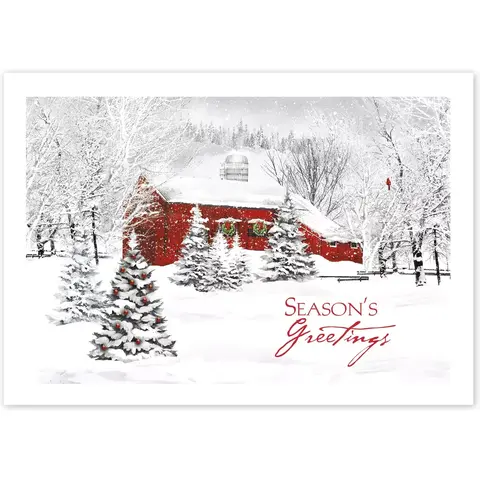 Custom Country Living Holiday Greeting Cards