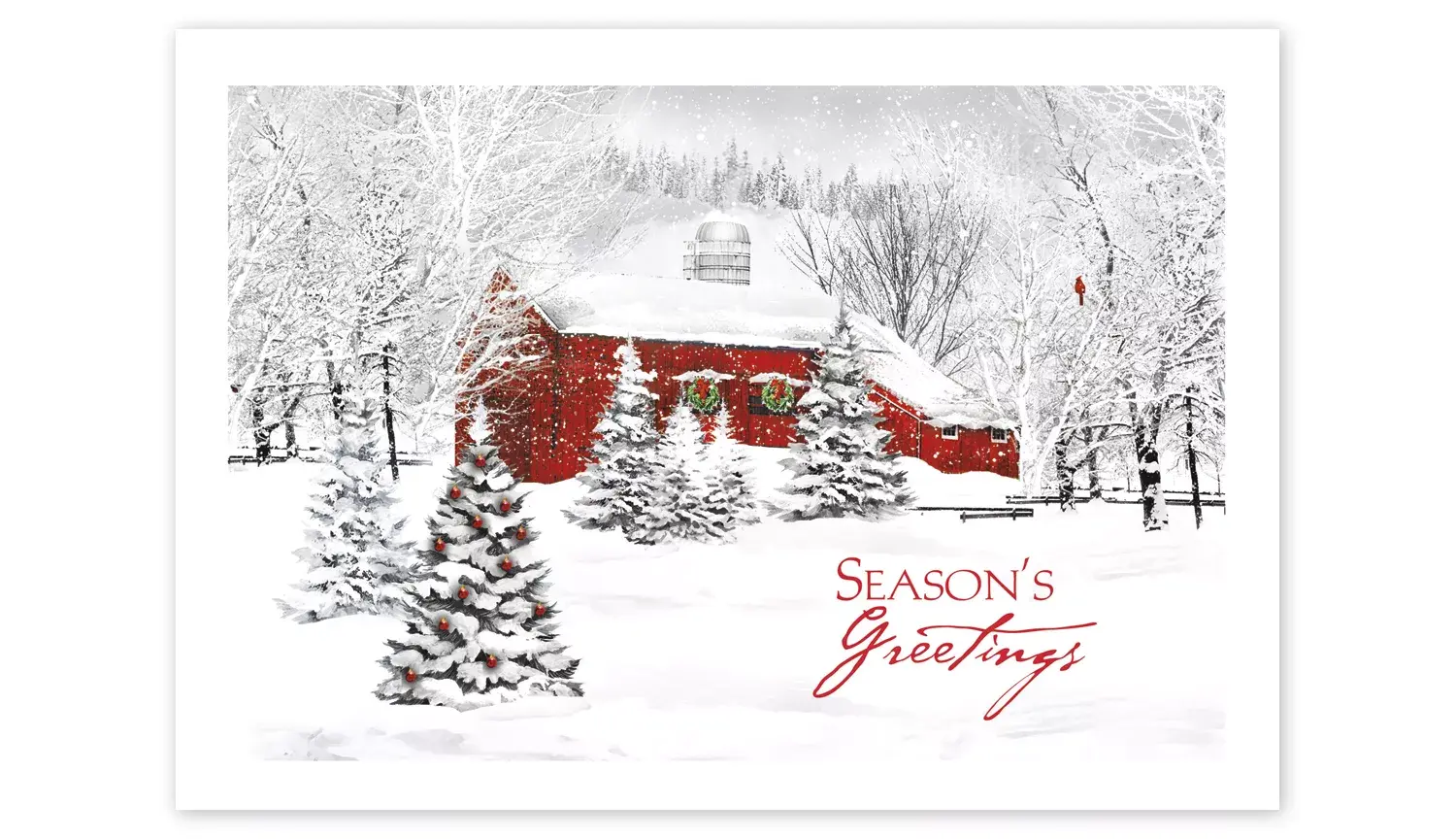 Custom Country Living Holiday Greeting Cards