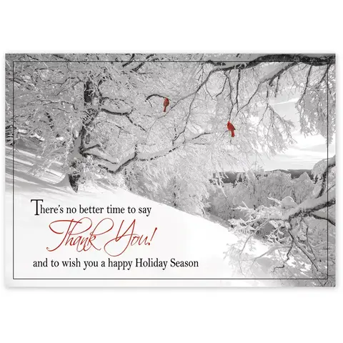 Custom Thank You Business Holiday Cards Printing