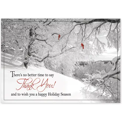 Custom Thank You Business Holiday Cards Printing