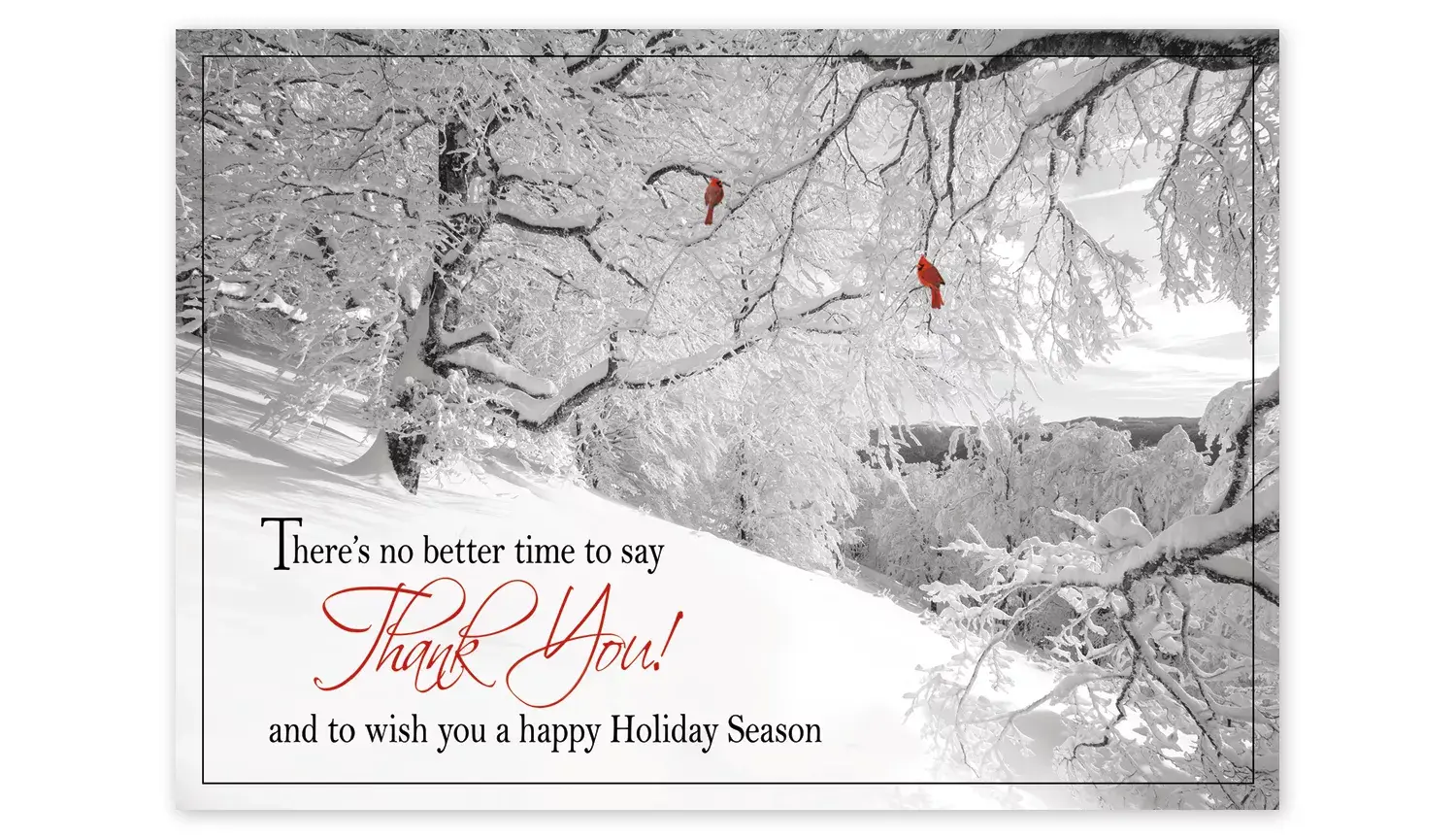 Custom Thank You Business Holiday Cards Printing