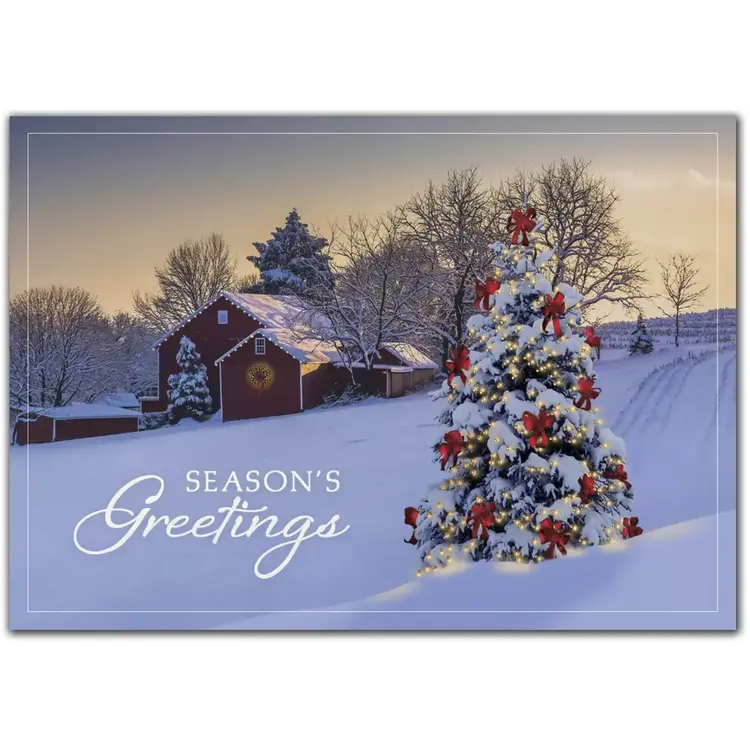 Business Holiday Cards - Country Morning Living