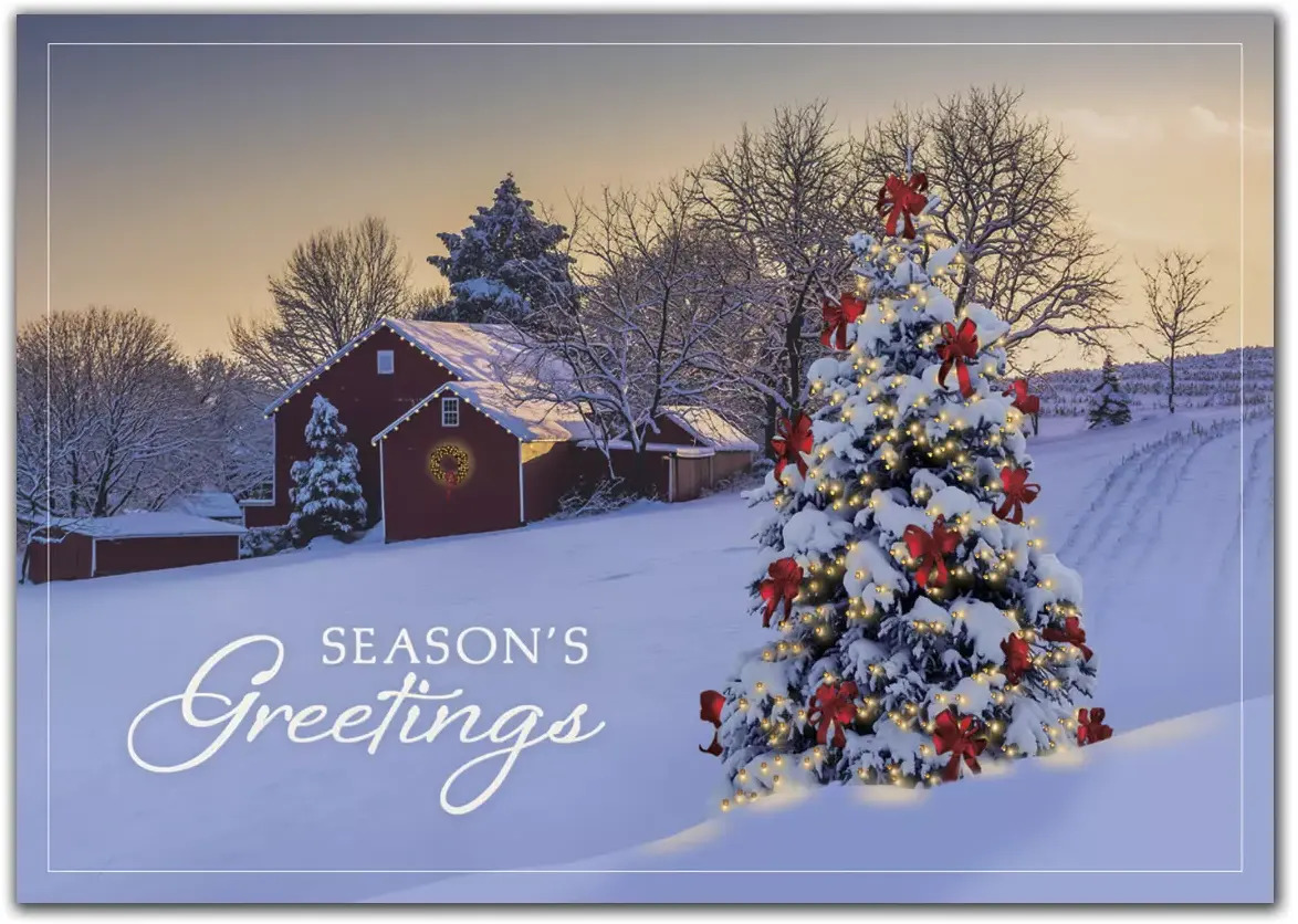 Business Holiday Cards - Country Morning Living