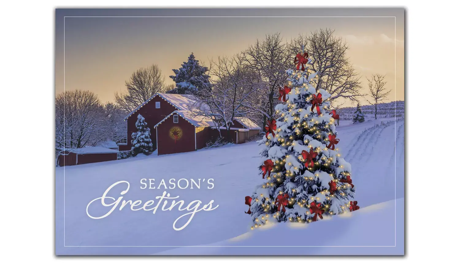 Business Holiday Cards - Country Morning Living
