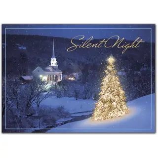 Christmas Holiday Greeting Cards - Everlasting Glowing Tree