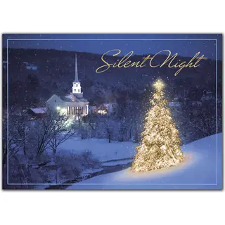Christmas Holiday Greeting Cards - Everlasting Glowing Tree
