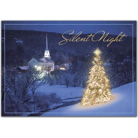 Christmas Holiday Greeting Cards - Everlasting Glowing Tree
