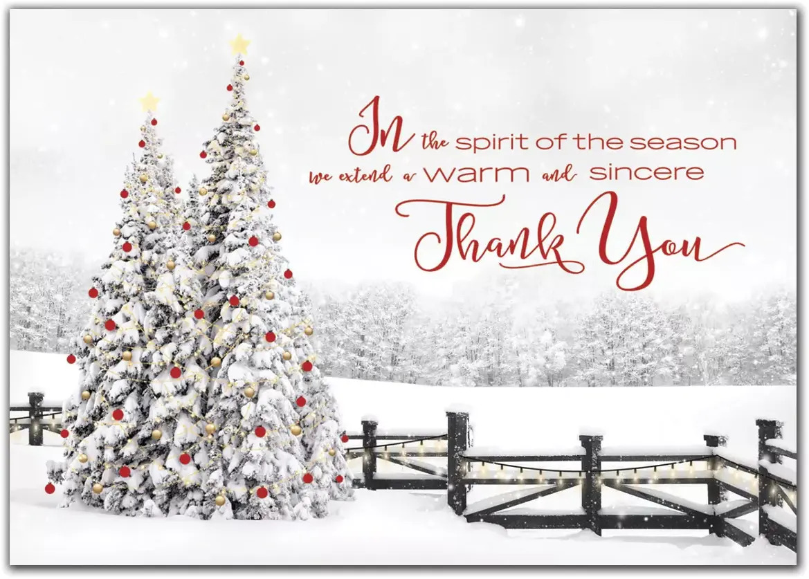 Customized Holiday Cards for Business - Thank You for Your Business