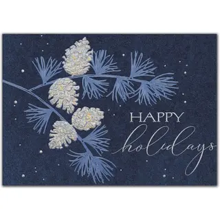 Custom Distinguished Holiday Cards | Blue Greeting Cards