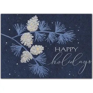 Custom Distinguished Holiday Cards | Blue Greeting Cards