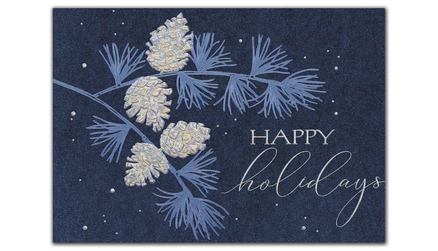 Custom Distinguished Holiday Cards | Blue Greeting Cards