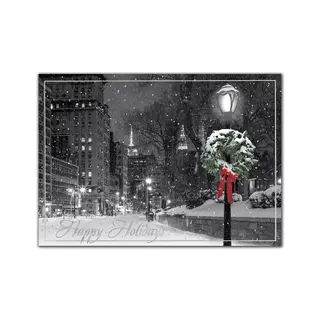 Custom New York Themed Holiday Cards - Big Apple Hush