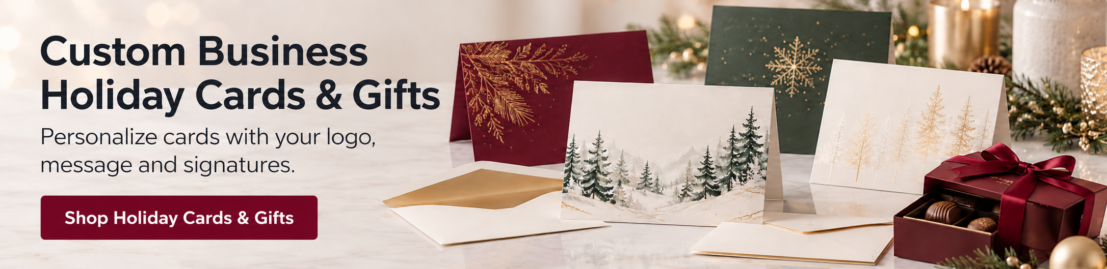 Choose from a wide selection of custom business greeting cards