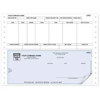Continuous Payroll Check Printing