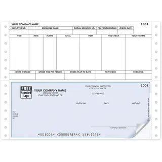 Continuous Payroll Check Printing