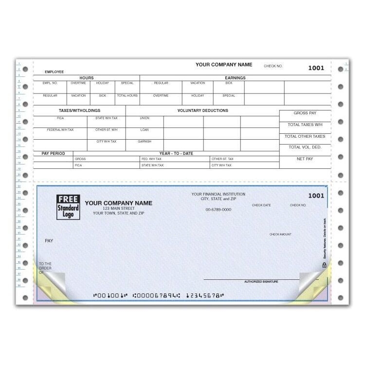Continuous Payroll Check Printing