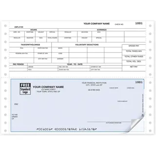 Continuous Payroll Check Printing