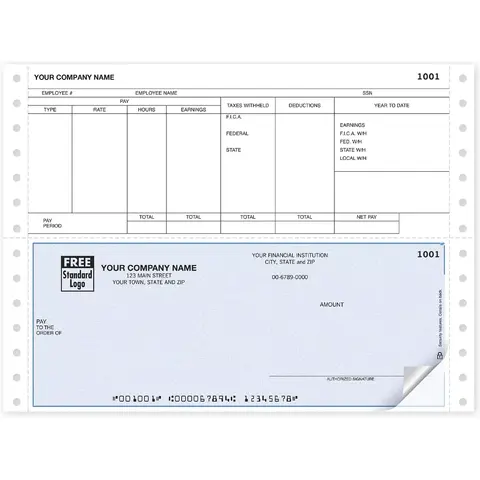 Continuous Payroll Check with Year to Date Column
