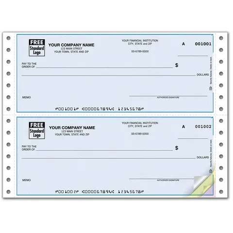 Custom Continuous Quickbooks® Checks