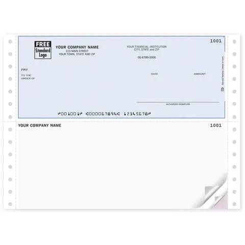 Pin Feed Business Check Printing