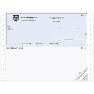Pin Feed Business Check Printing