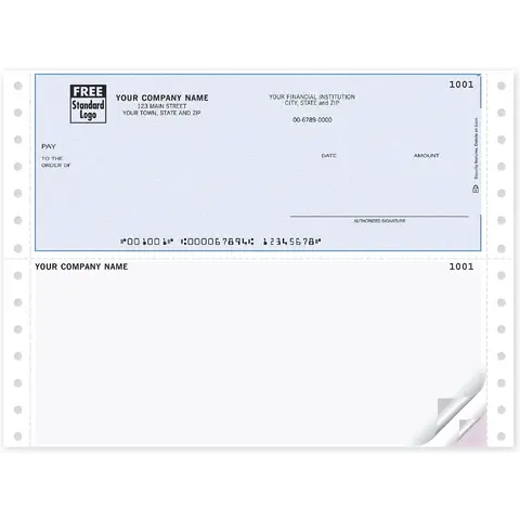 Pin Feed Business Check Printing